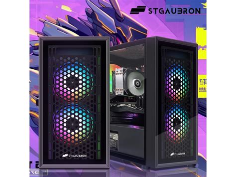 Stgaubron Gaming Desktop Pc Intel Xeon E5 35g 16g Ddr4 512g Ssd Radeon Rx 580 8g Gddr5