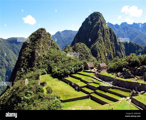 Machu Picchu is capital of the Inca Empire in the Andes mountains, Peru ...