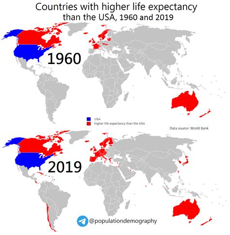 Life expectancy in the United States - Vivid Maps