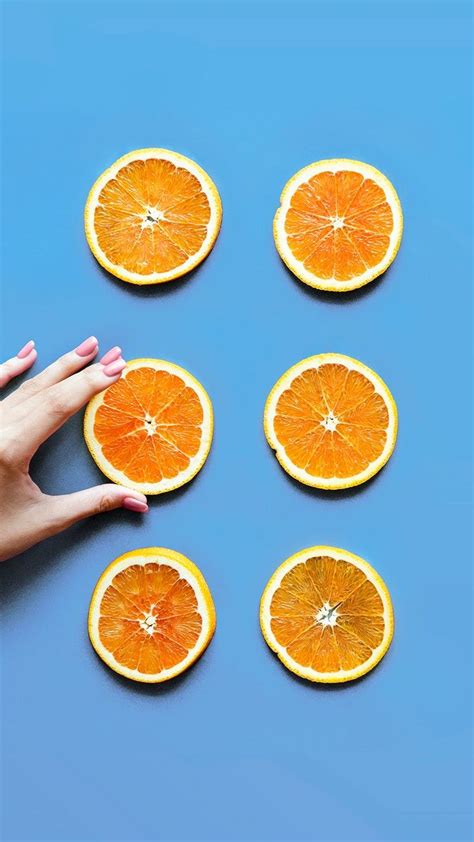 Download free image of Delicious orange citrus fruit slices flat lay
