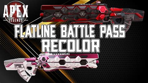 Flatline Battle Pass Skin Recolor Season 14 Apex Legends Season 14 Youtube