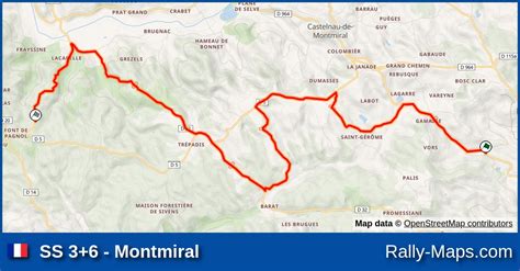 Ss Montmiral Stage Map Finale Coupe De France Des Rallyes