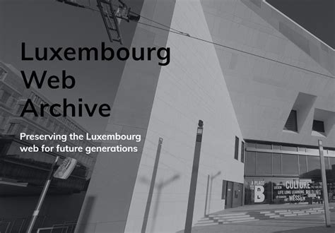 National Library Launches Luxembourg Web Archive