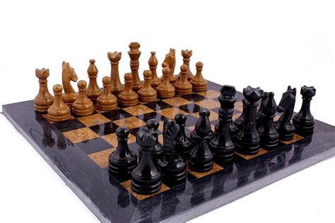 Buy Original Handmade Marble Chess Set By Radicaln 15 Black And