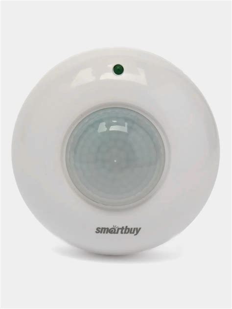 Инфракрасный датчик движения Smartbuy, потолочный 1200Вт, до 6м, IP33 ...