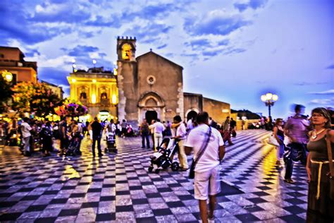 Taormina Tourists Sicily Photograph By Madeline Ellis Pixels