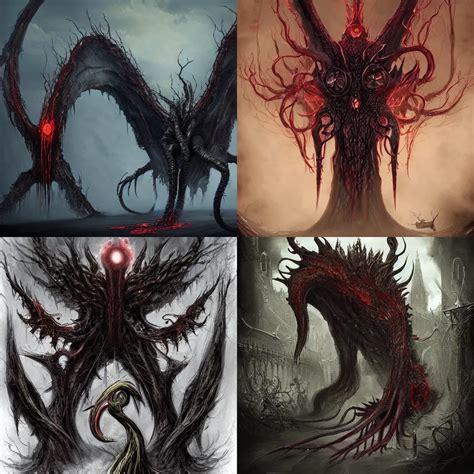 Eldritch Abomination Consisting On Different Firebirds Stable Diffusion