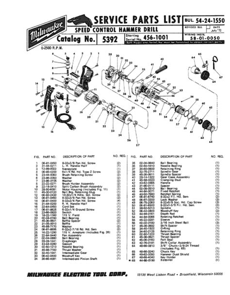 Milwaukee Hole Hawg Parts Diagram