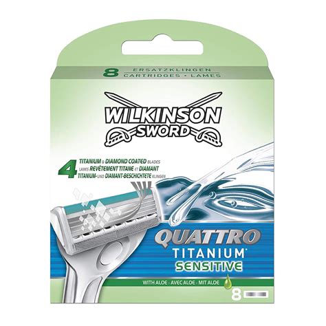 Wilkinson Sword Quattro Titanium Sensitive Men S Razor Blade Refills X