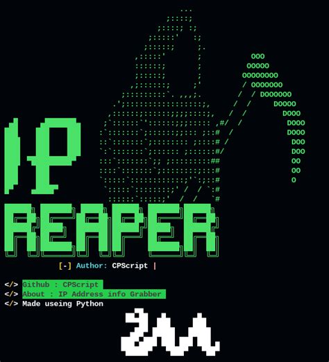 GitHub CPScript Reaper IP Geograbber