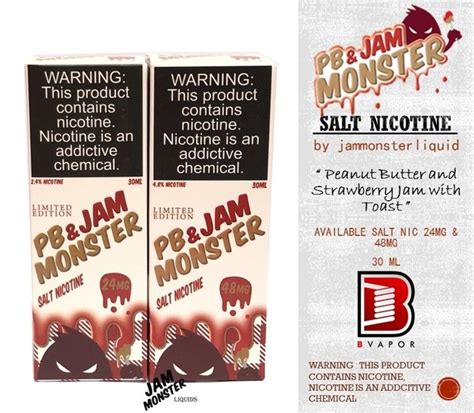 Jual Pb Jam Monster Strawberry Salt Peanut Butter And Strawberry