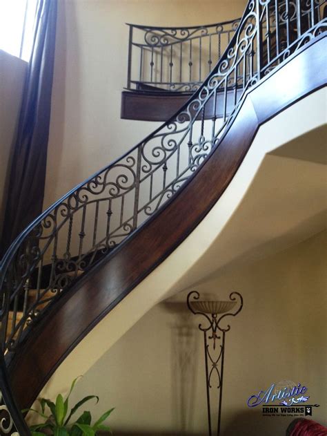 Custom Wrought Iron Interior Railing Las Vegas Artistic Iron Works Interior Railings