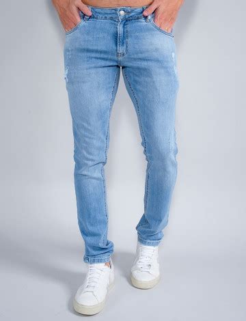 Calça Jeans Atacado Reta Masculina Revanche Ronaldo Azul Roupas