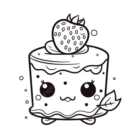 sketsa buah strawberry