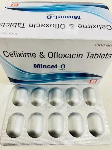 Mincef O Cefixime Ofloxacin Tablet 200mg 200mg At Rs 1194 Box In New