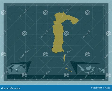 Sulawesi Selatan Indonesia Solid Capital Stock Illustration