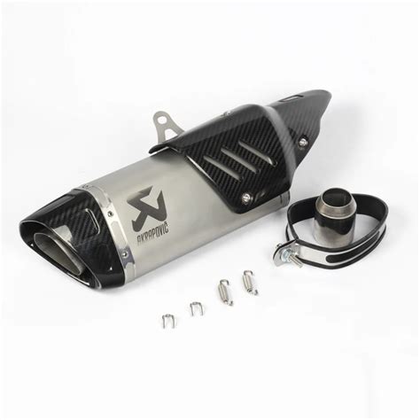 Akrapovic Exhaust Motorcycle Universal Muffler Pipe Carbon Fiber