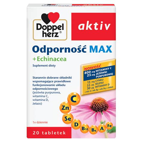 Doppelherz Aktiv Odporno C Max Echinacea Tabletek Dr Max Drogeria