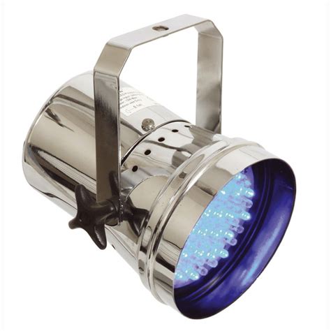 SoundLab Silver LED Par 36 Can with Built-In Controller | Gear4music