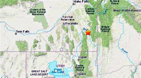 3 0 Magnitude Earthquake Shakes Southeast Idaho Gephardt Daily