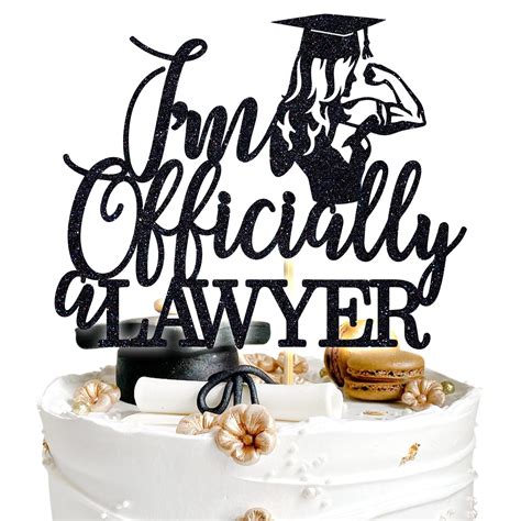 I'm Officially Lawyer Cake Topper Congrats Lawyer/Born to Argue Law