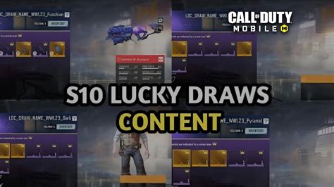 New Codm S Lucky Draws Content Th Anniversary Youtube