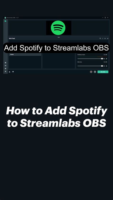 How To Add Spotify To Streamlabs Obs Spotify Music Spotify Ads