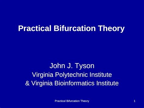 (PPT) Practical Bifurcation Theory - DOKUMEN.TIPS