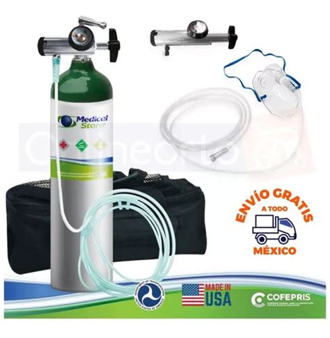 Tanque De Oxigeno Kit Md 425 Litros Marca Oxiplus Meses Sin Intereses