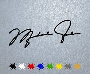 STICKER PEGATINA DECAL VINYL Michael Jordan Signature | eBay