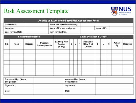 5 Risk assessment Template Download - SampleTemplatess - SampleTemplatess