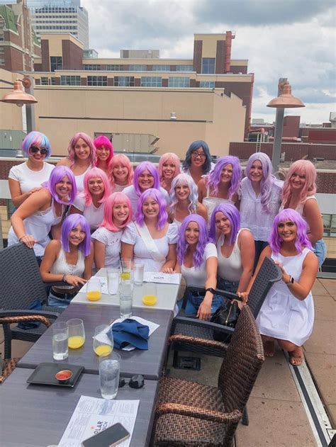 Wig Party Pastel Colors Wig Party Bachelorette Outfit Themes