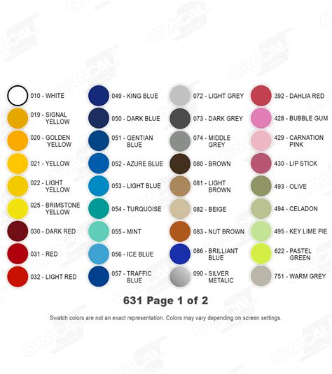 oracal  matte color craft vinyl