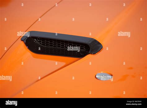 details of a 1970's ford falcon v8 Stock Photo - Alamy