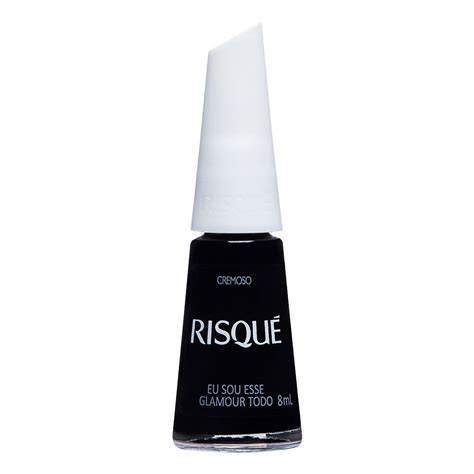 Esmalte Risqué Preto Cremoso Eu Sou Esse Glamour Todo 8ml PanVel