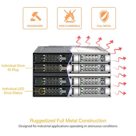 Buy Icy Dock Bay Sas Sata Hdd Ssd Hot Swap Backplane Mobile Rack