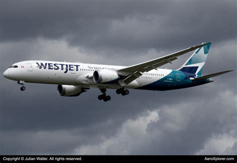 C Gmks Westjet Boeing By Julian Waller Aeroxplorer Photo Database