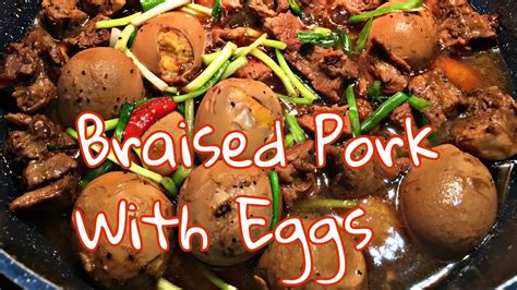 Braised Pork With Eggs Cambodian Cooking With My Youtube