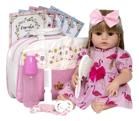 Bebê Reborn Grande Baby Alive 52cm Silicone Realista Loira ...