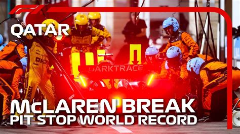 NEW PIT STOP WORLD RECORD McLaren Service Lando Norris In 1 80s 2023