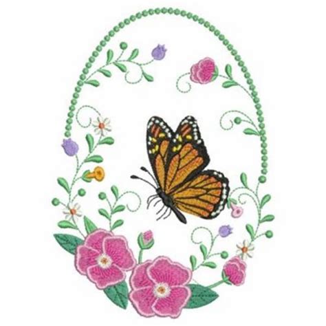 Butterfly Oval Machine Embroidery Design Embroidery Library At