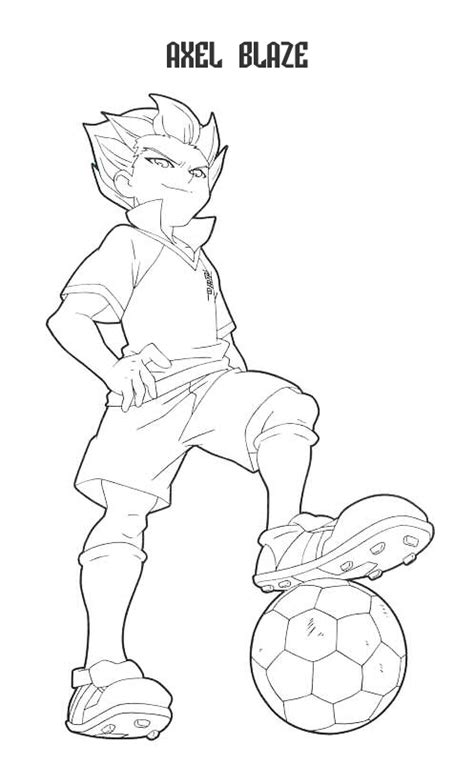 Coloriage Axel De Inazuma Eleven Imprimer