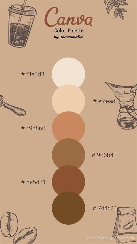 Brown Color Palette En 2021 Paleta De Colores Web Circulo Cromatico