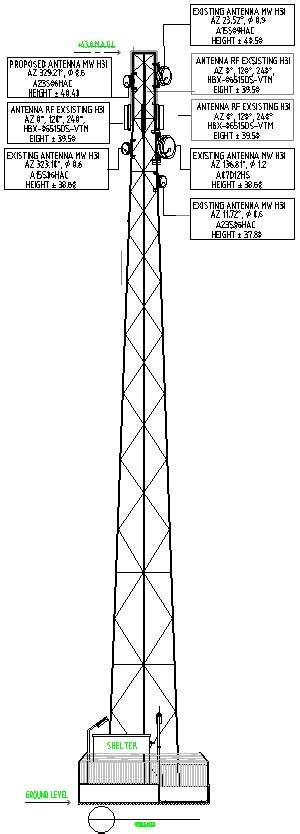 Tower Antenna Details In Autocad Drawing Dwg Files Cadbull