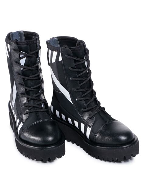 Stiefeletten United Nude Combat Calli Schwarz Eschuhe De