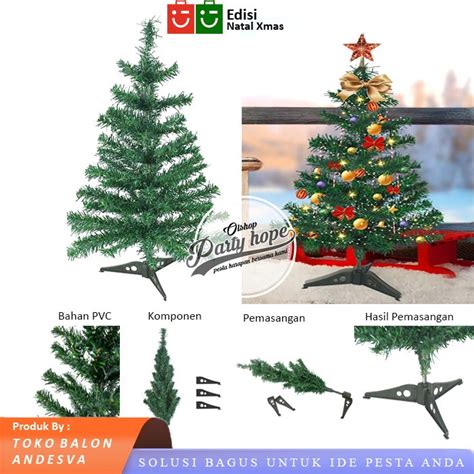 Jual Pohon Natal 60 Cm Pohon Natal PVC Pohon Natal Christmas Tree