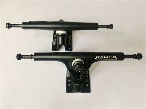 Zflex Longboard Skateboard Trucks Black Black Set Of 2 Z Flex Ebay