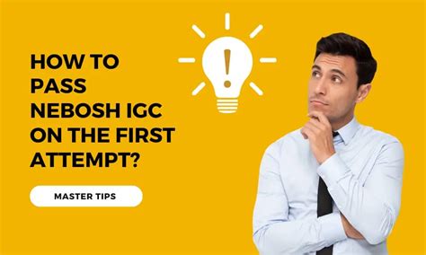 How To Pass NEBOSH IGC On The First Attempt