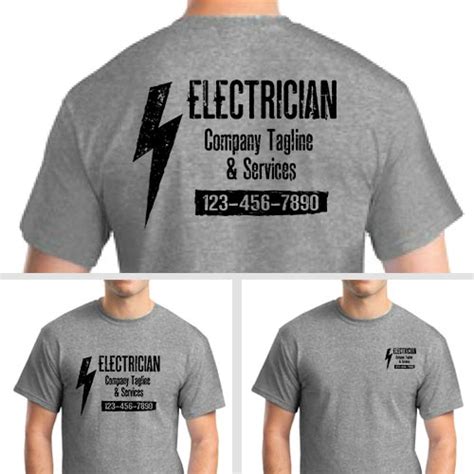 Electrician Lightning Uniform: Personalized Shirts | TshirtbyDesign.com