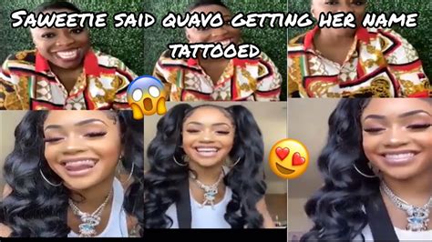 Saweetie Talks Being Inlove And Quavo Tattooing Her Name In A Interview